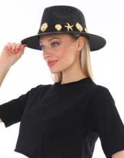 capri panama şapka siyah