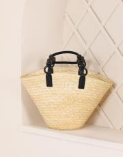 verano hasır çanta siyah