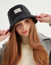 kelly bucket hat koyu gri